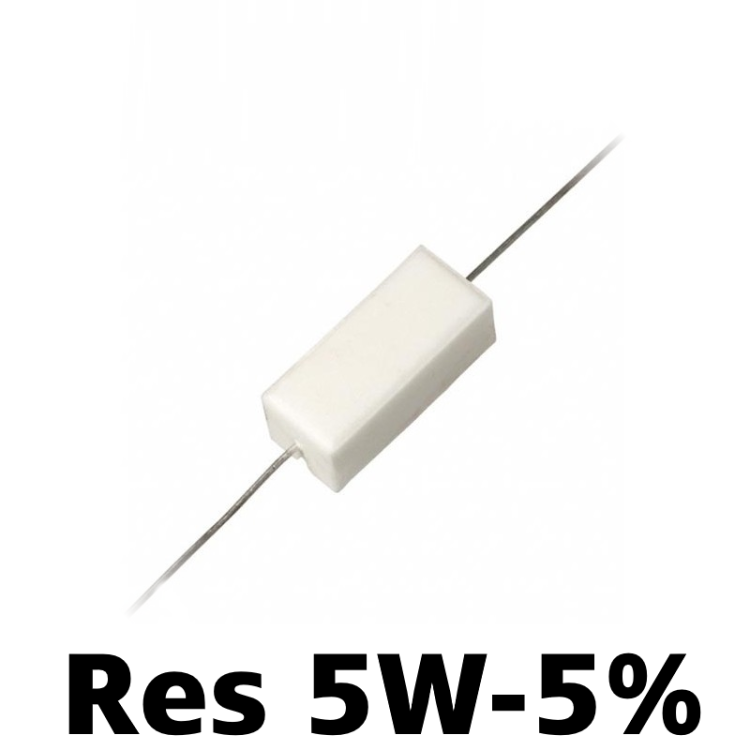 Resistore cemento 0.47 Ohm 5W 5%